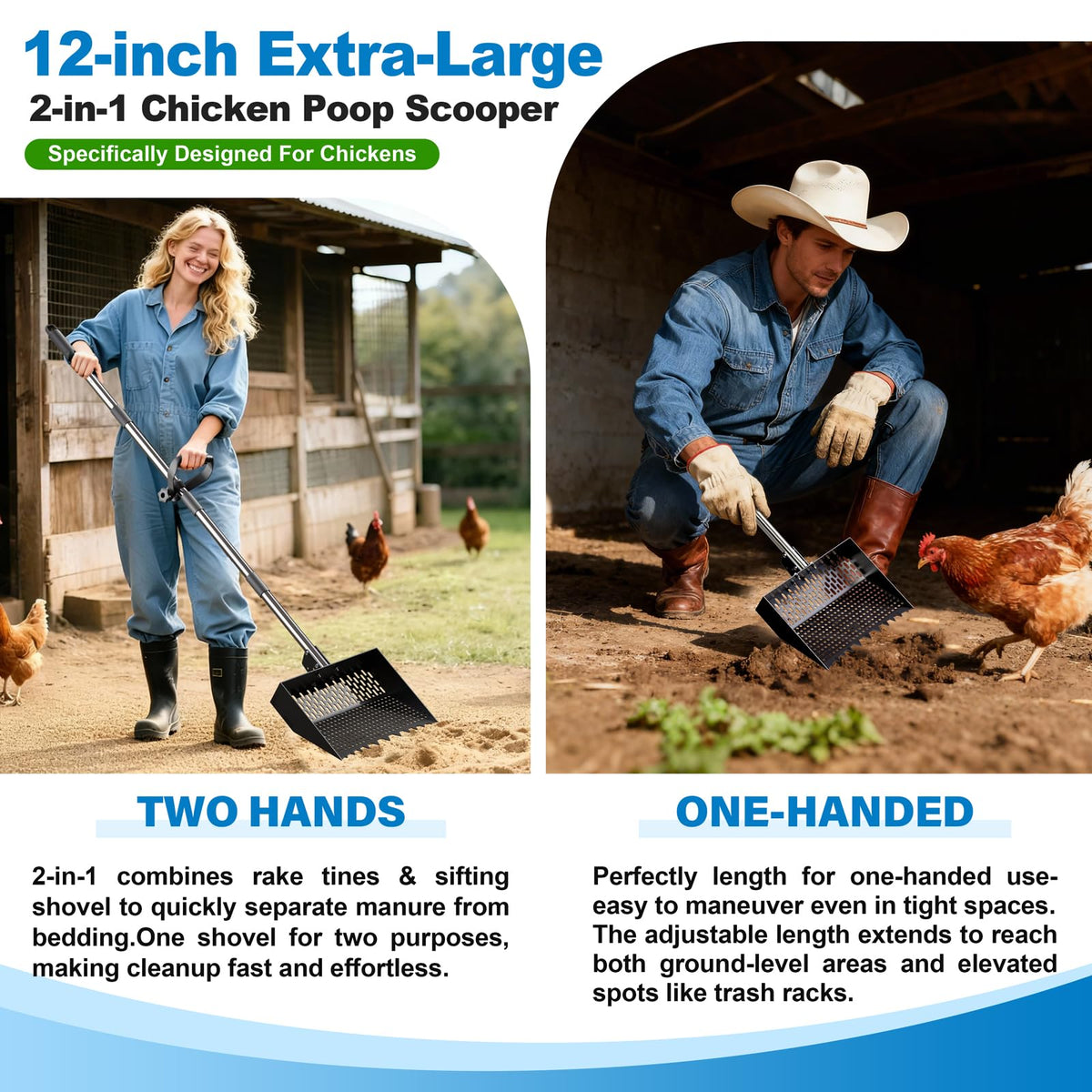 Wysperix adjustable handle 24-64 inch for ergonomic cleaning from any height.