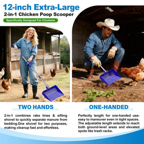Wysperix adjustable handle shown at four lengths for comfortable cleaning.