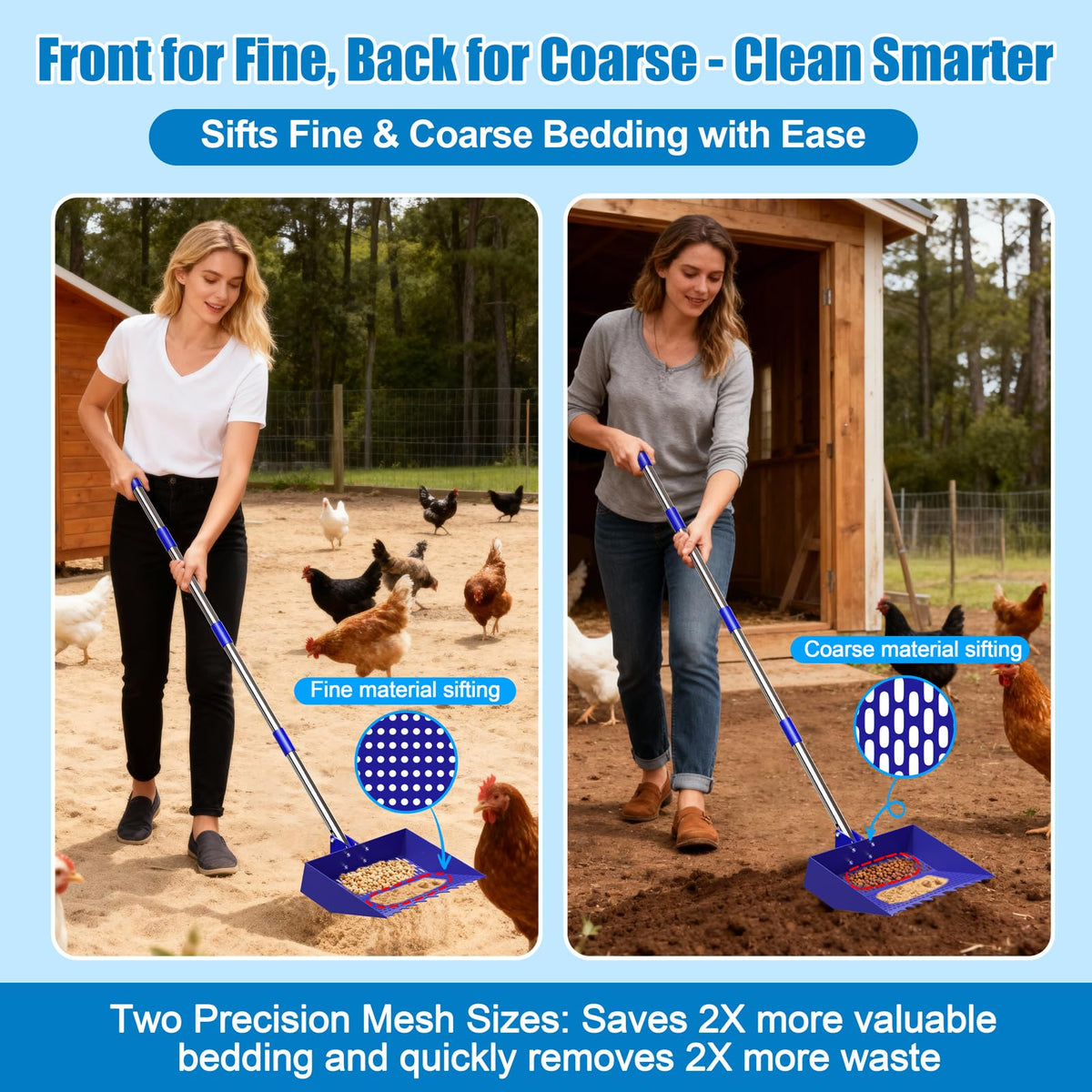 Wysperix versatile tool suitable for yard, stalls, and beach cleanup.