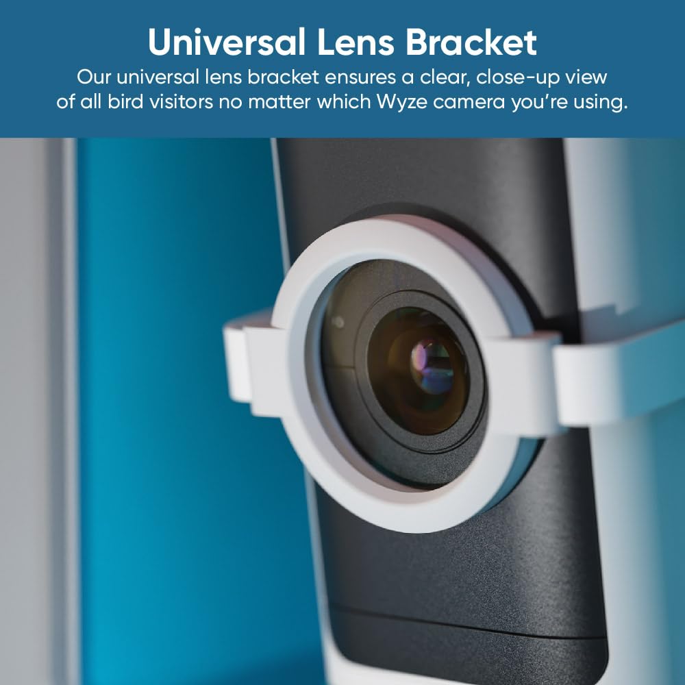 Wyze Lifestyle Bird Feeder Case macro lens adapter for close-up detail