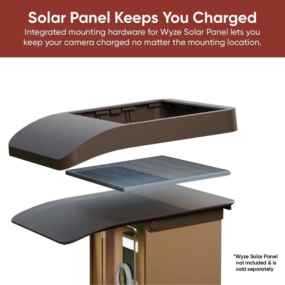 Wyze Lifestyle Bird Feeder Case space for Wyze Solar Panel