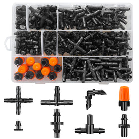 WZFLRUA 250 piece drip kit contents for quick setup and customization