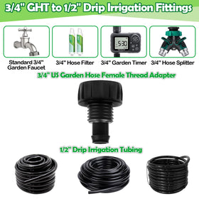WZFLRUA anti-drop barbed-to-threaded coupling for stable installation.