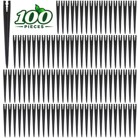 WZFLRUA drip stake 100-pack visible for quick garden irrigation setup