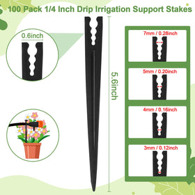 WZFLRUA drip stake in-use side view shows easy installation