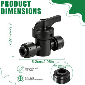 WZFLRUA push-to-fit valves demonstrate quick-connect compatibility for fast, tool-free tubing installation.