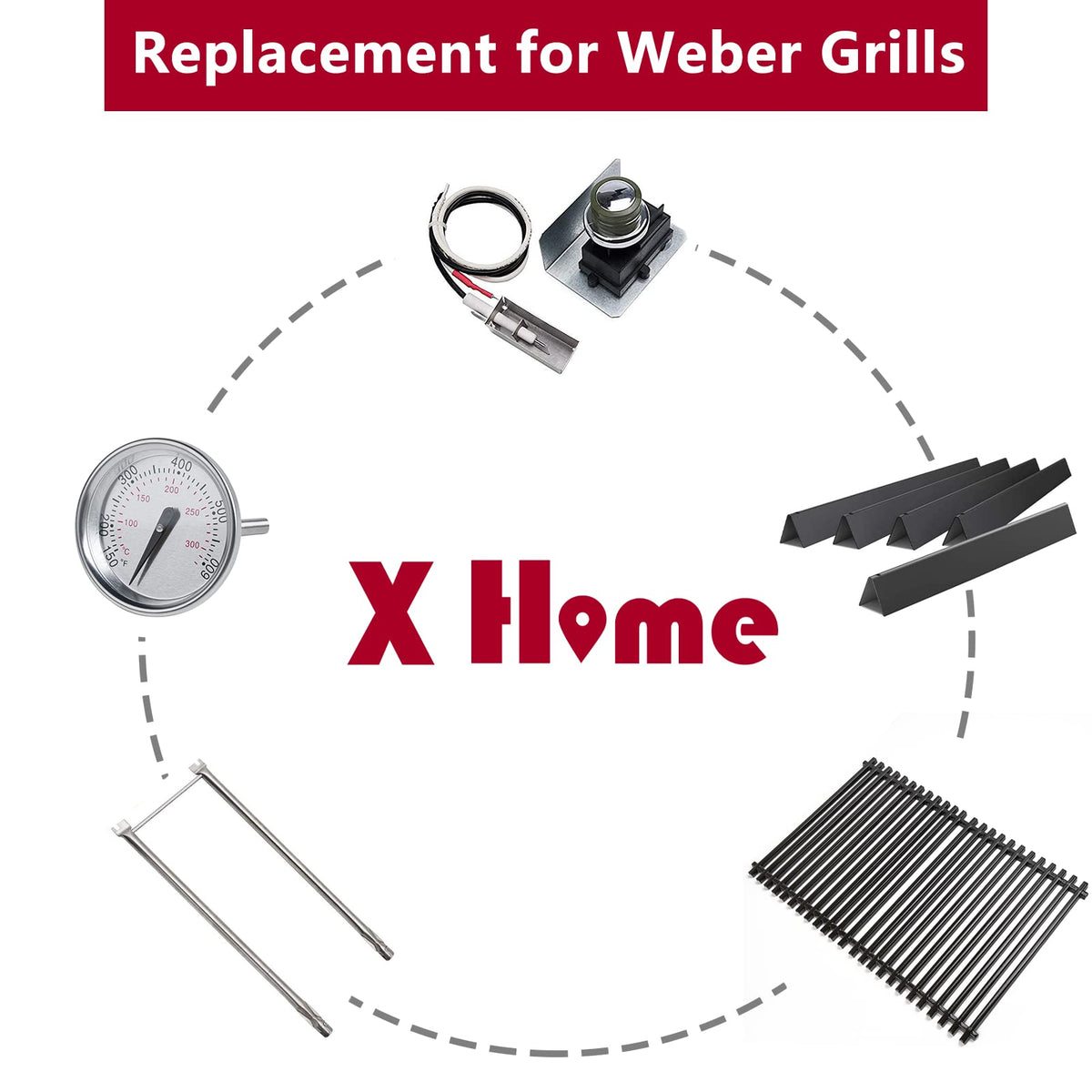 Easier cleaning due to porcelain enamel coating after grilling.