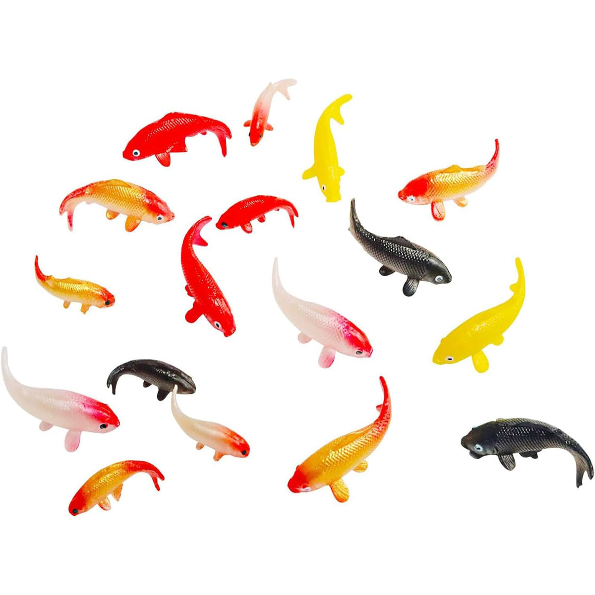 X Hot Popcorn big koi fish figurine with lifelike detail for fairy garden ponds