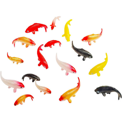 X Hot Popcorn big koi fish figurine with lifelike detail for fairy garden ponds