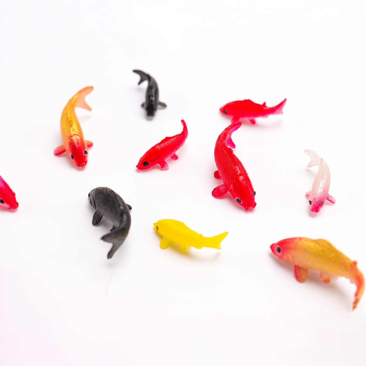 X Hot Popcorn small koi fish figurine adds delicate color accents to micro landscapes