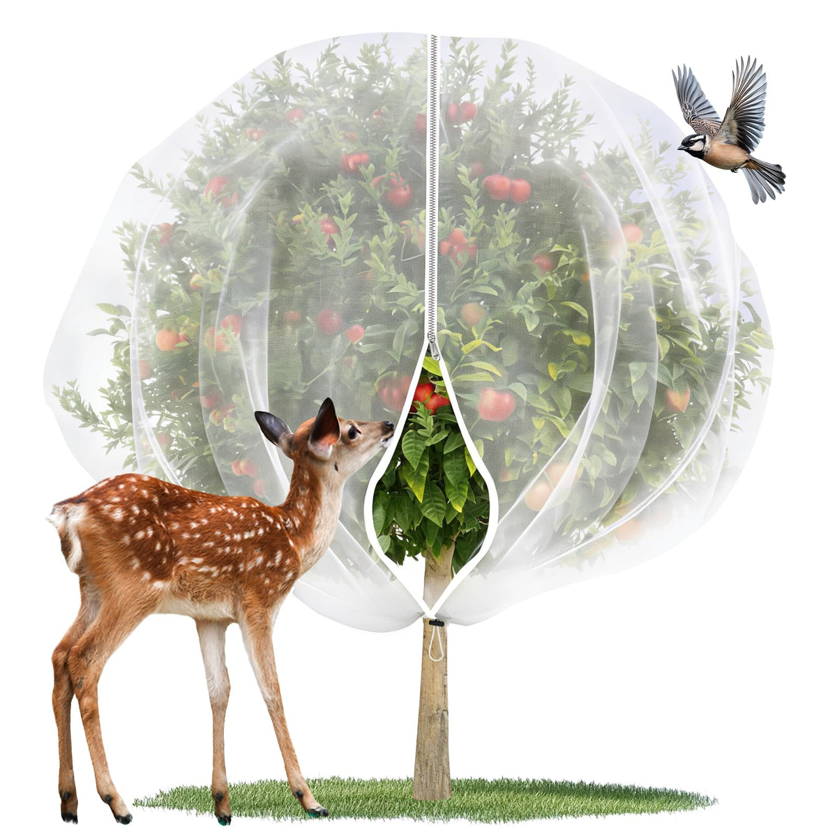 X-Kingsun fruit tree netting 15x15 cover protects fruit trees from pests while letting sun through
