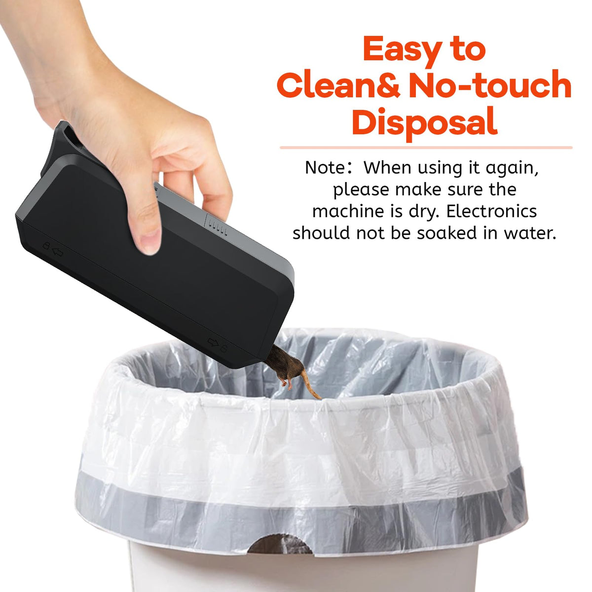 X-octenol portable mouse trap for flexible placement