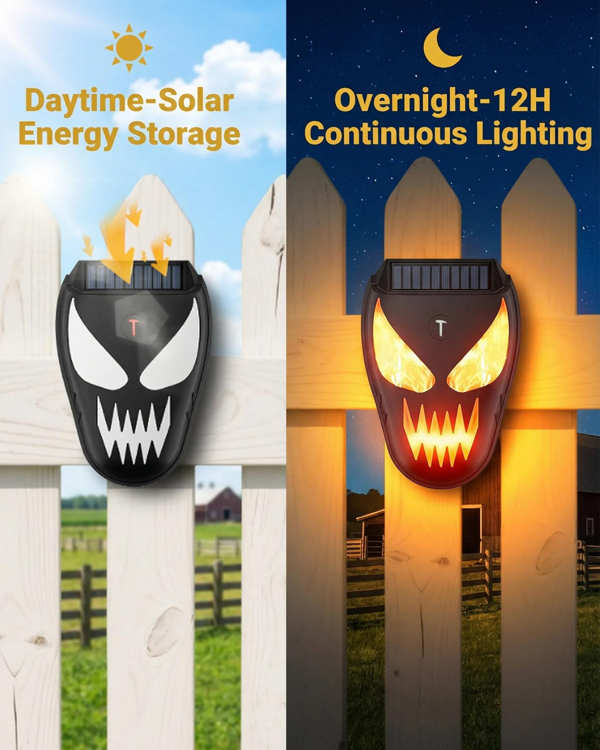 X-octenol Solar Chicken Coop Protection amber flash deters foxes and owls at coop.