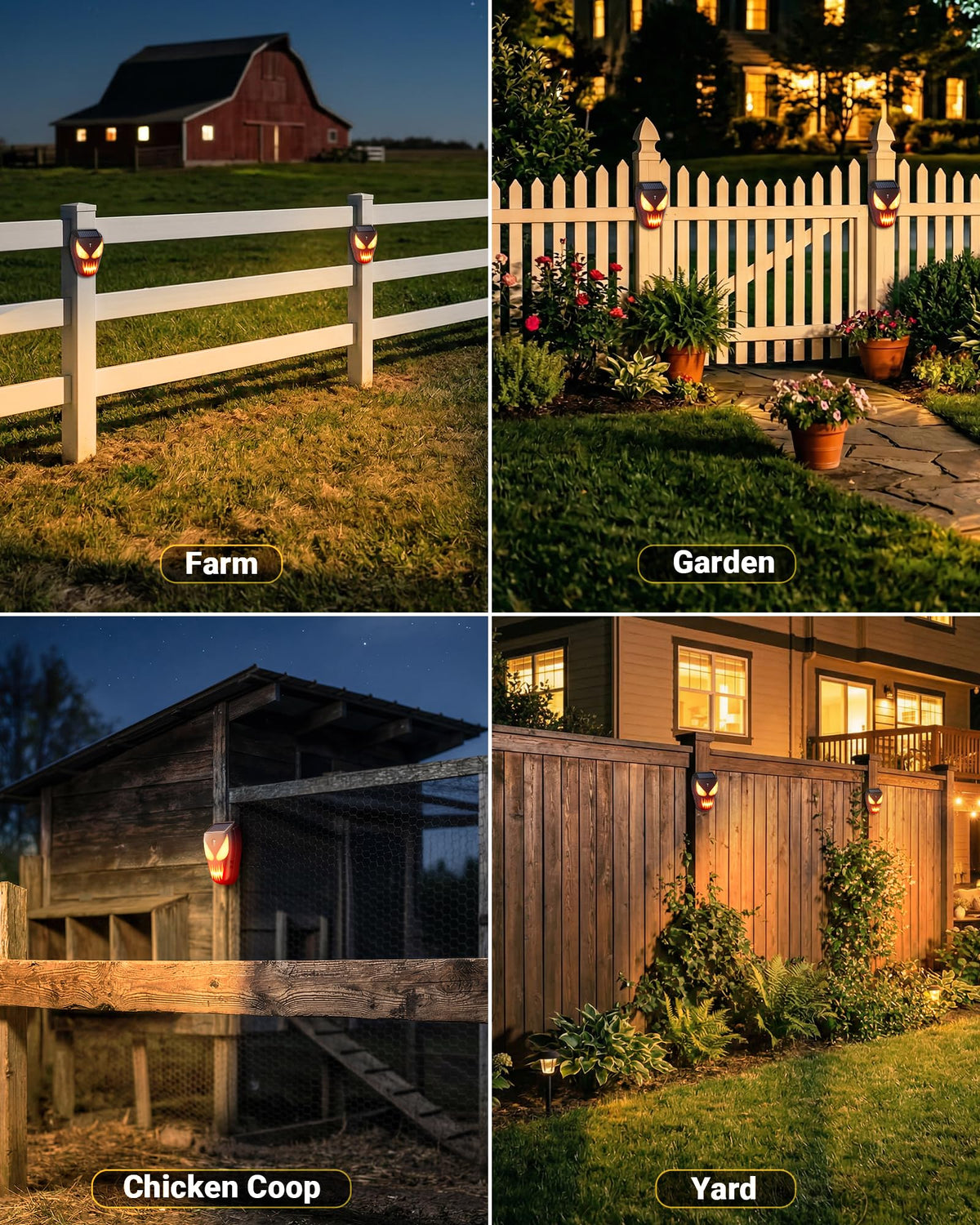 X-octenol Solar Night Guardian Lights for coop and yard deters nocturnal visitors.
