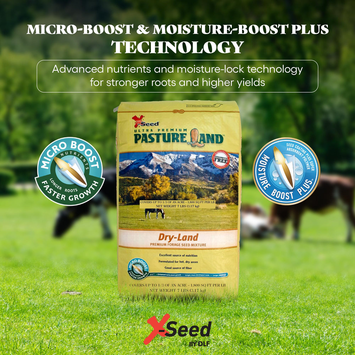 X-Seed Micro-Boost germination and early growth advantages.
