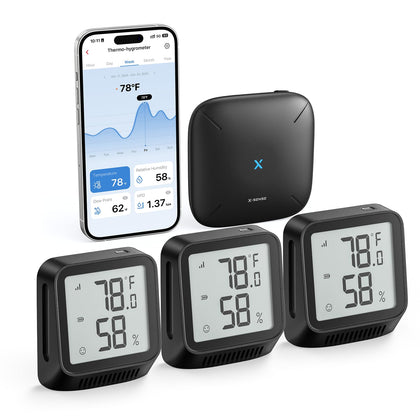 X-Sense base station displaying reliable 2.4 GHz connectivity for steady monitoring.