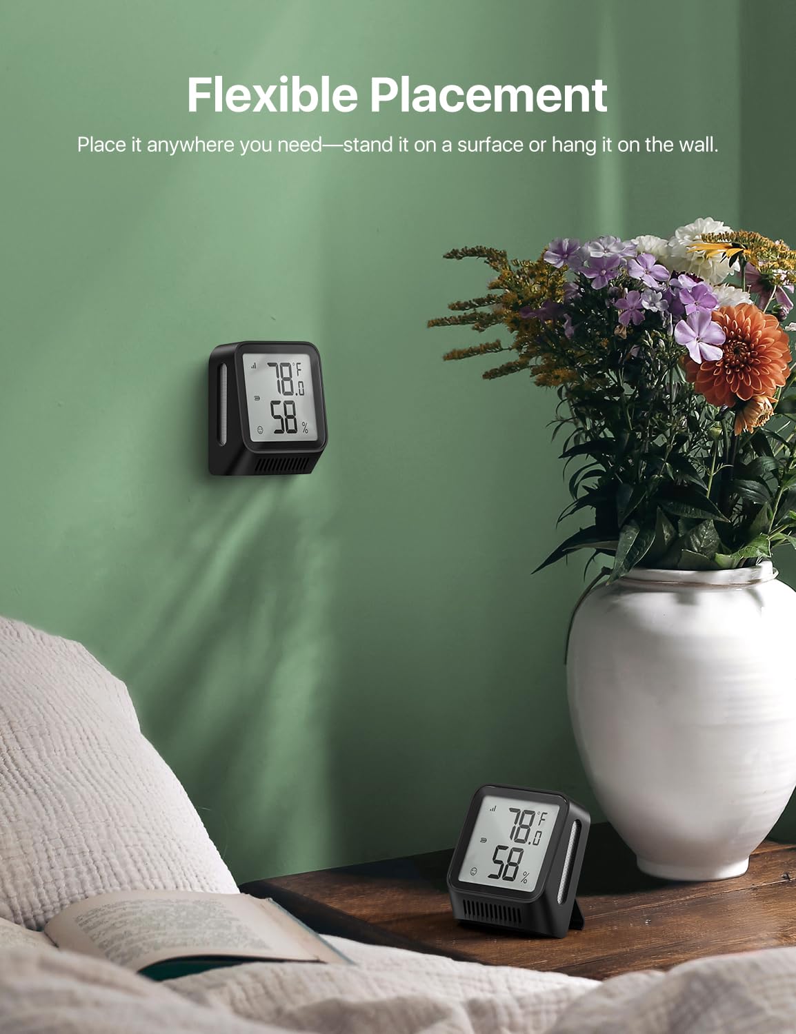 X-Sense three-sensor bundle highlighting comprehensive room coverage.