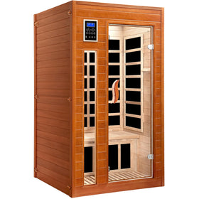 X-Vcak 1-2 person infrared sauna front view for convenient home heat therapy