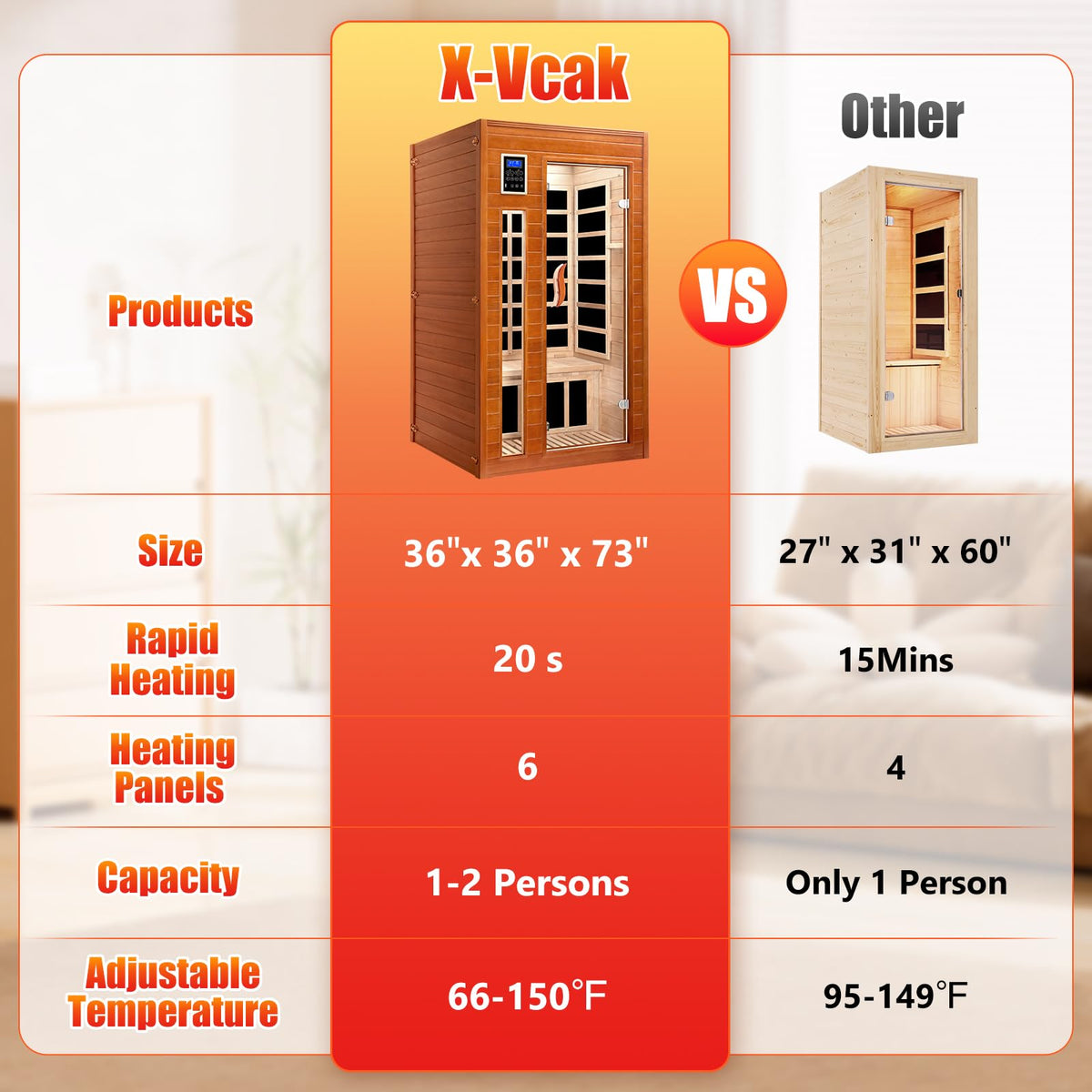 X-Vcak built-in storage shelf and towel rack for comfort