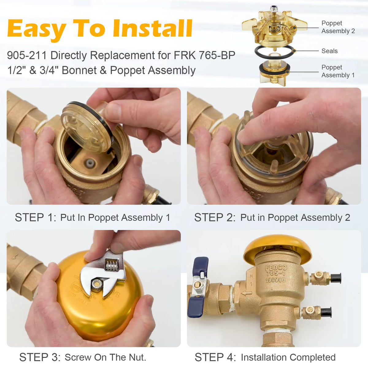 X4XZ overview: complete repair kit for 765 CBV and DBV models.