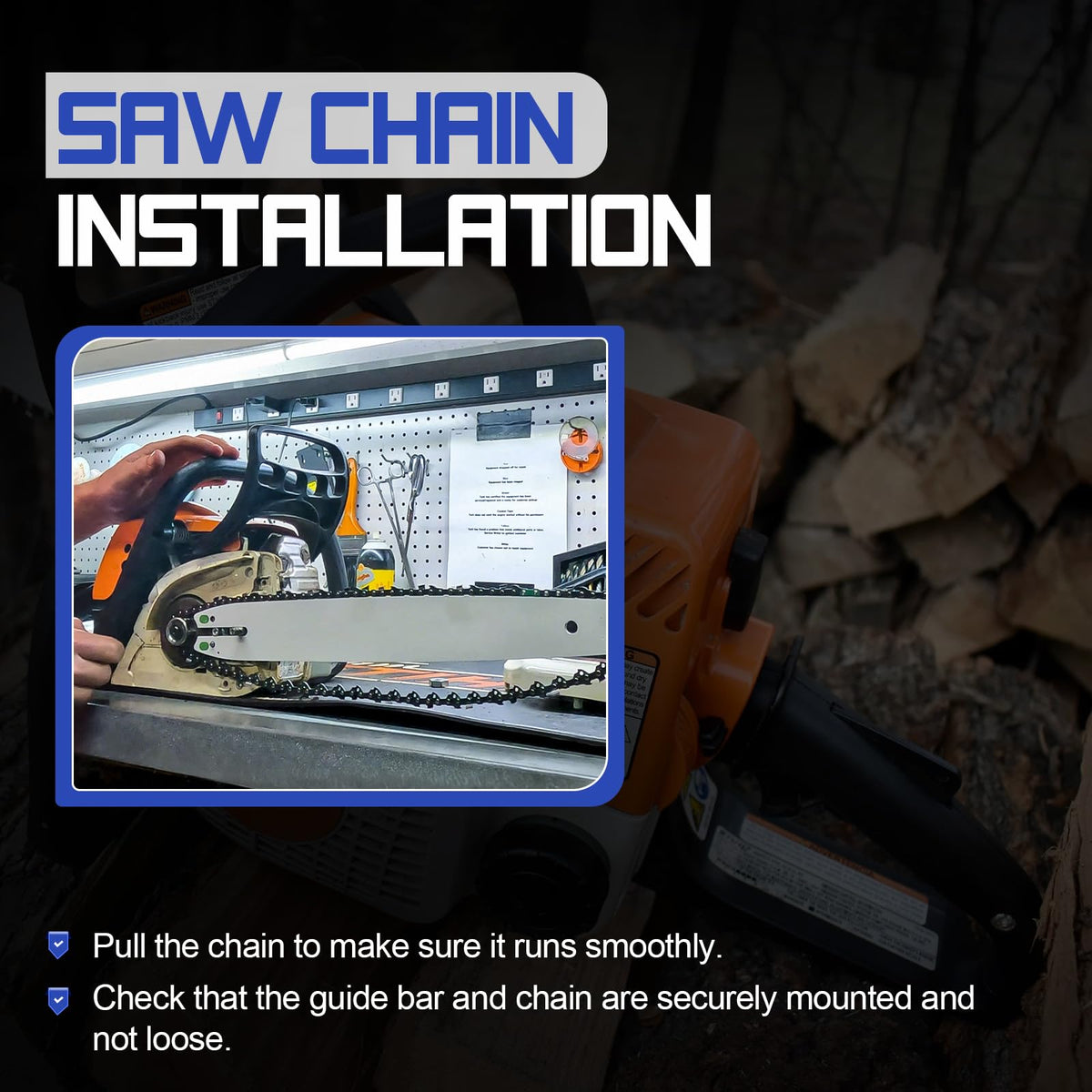 X4XZ included bar and two chains reduce downtime.