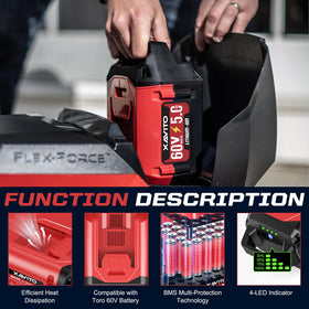 XAVITO battery BMS protection icon signals safeguarding features