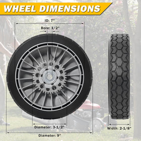 XaXmTee compatible HRX217 and HRR216 wheels for easier maintenance.
