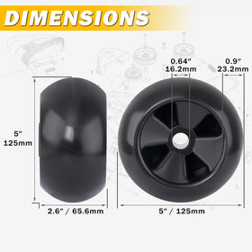 XaXmTee installation guide shows easy gauge wheel replacement.