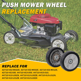 XaXmTee premium 8-inch wheel made of durable plastic and rubber for long-lasting performance.