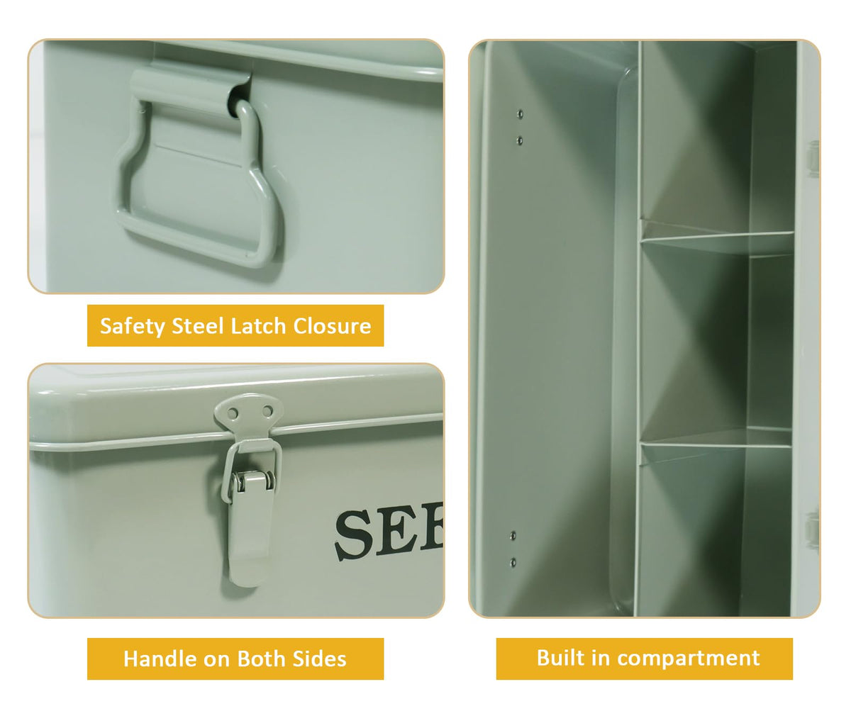 Xbopetda seed storage organizer features a safety lock to protect contents.