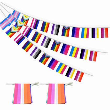XCFH pride banner with progress rainbow flag, ideal for events and wall décor