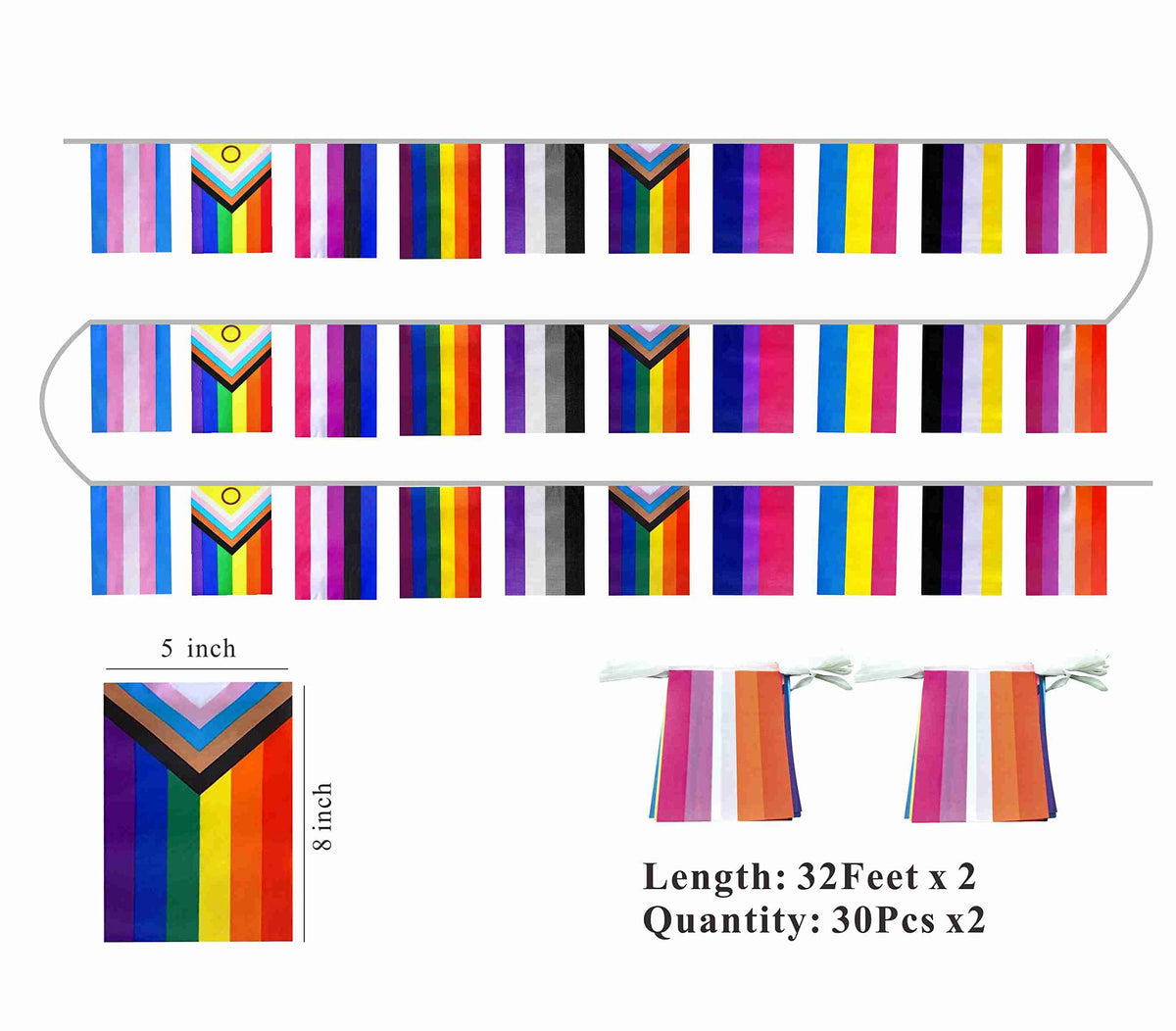 XCFH pride banner rainbow flag versatile for indoor and outdoor use