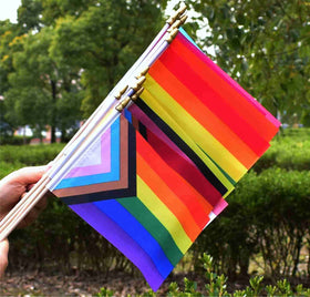 XCFH Pride Rainbow flags can brighten desks, flower pots, and indoor celebrations.