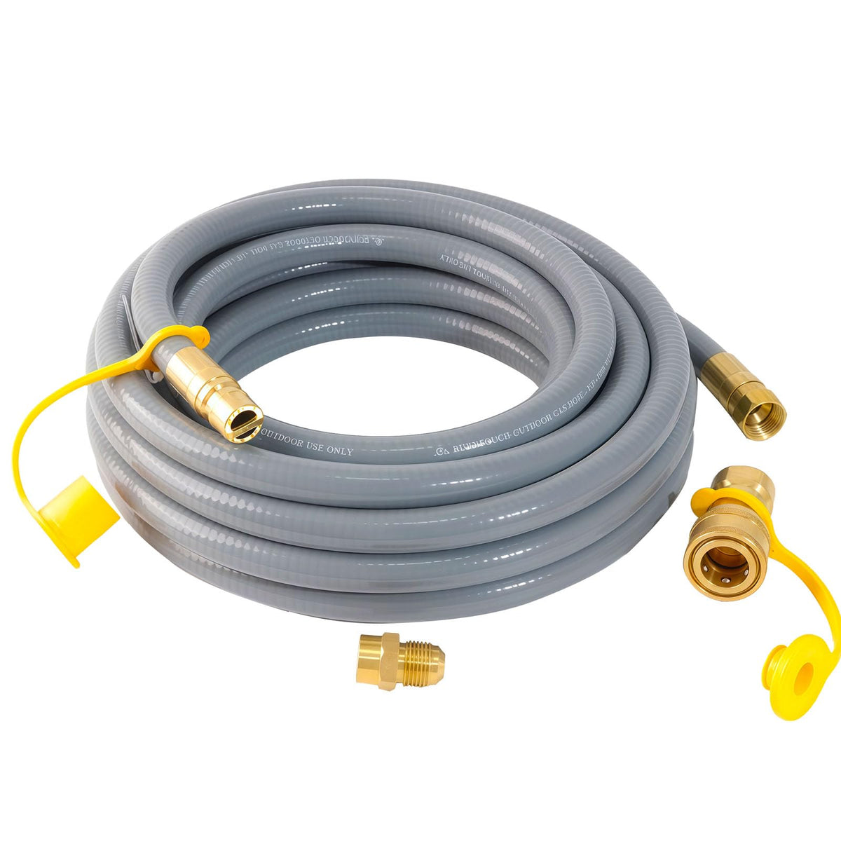 XCHQGC 25ft natural gas hose with quick-connect for efficient grilling
