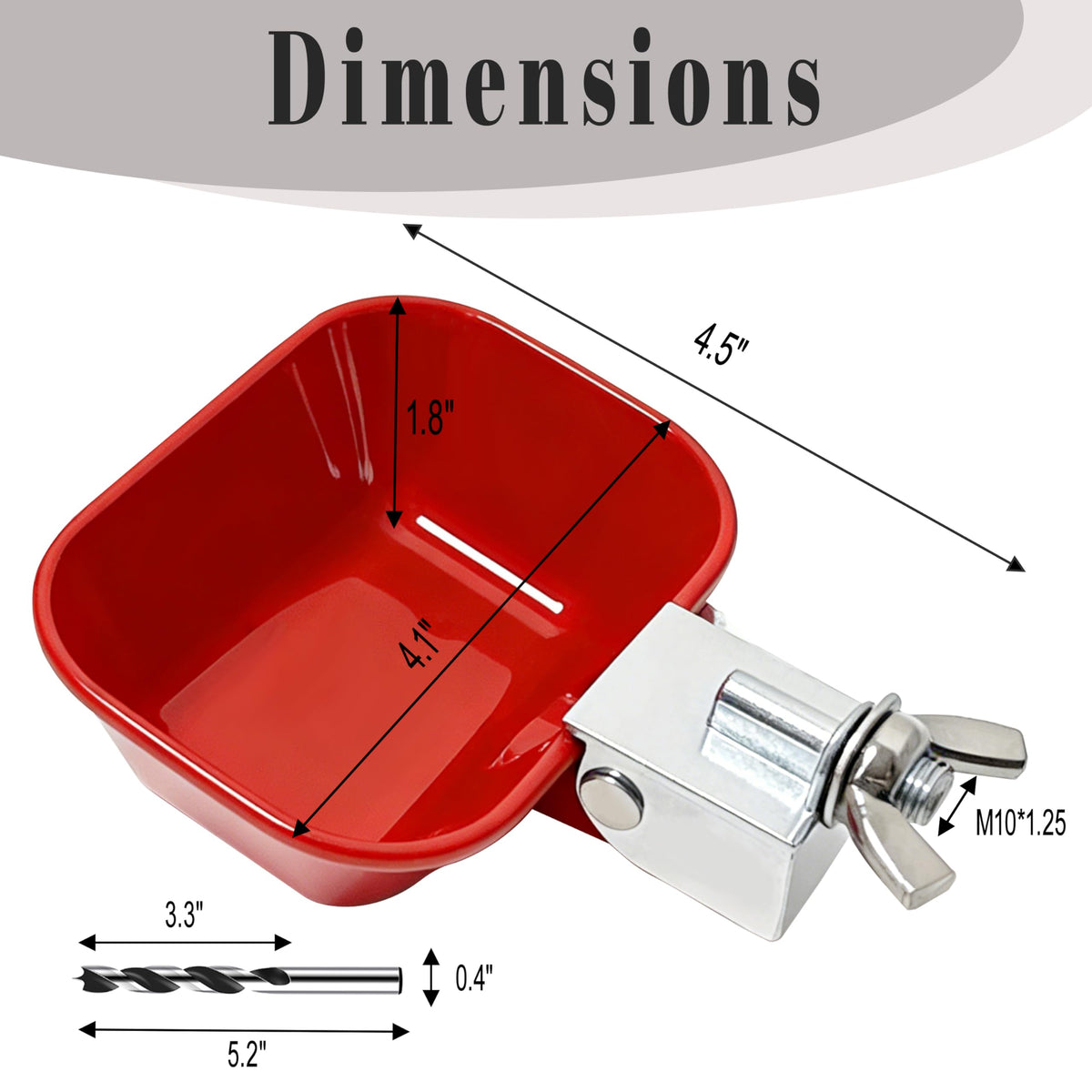 XCL Chicken Waterer Cups leak-proof seal washers prevent leaks in the coop.