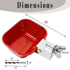 XCL Chicken Waterer Cups leak-proof seal washers prevent leaks in the coop.