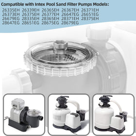 XCWT O-rings ensure tight seals between pump, filter housing, and valve.