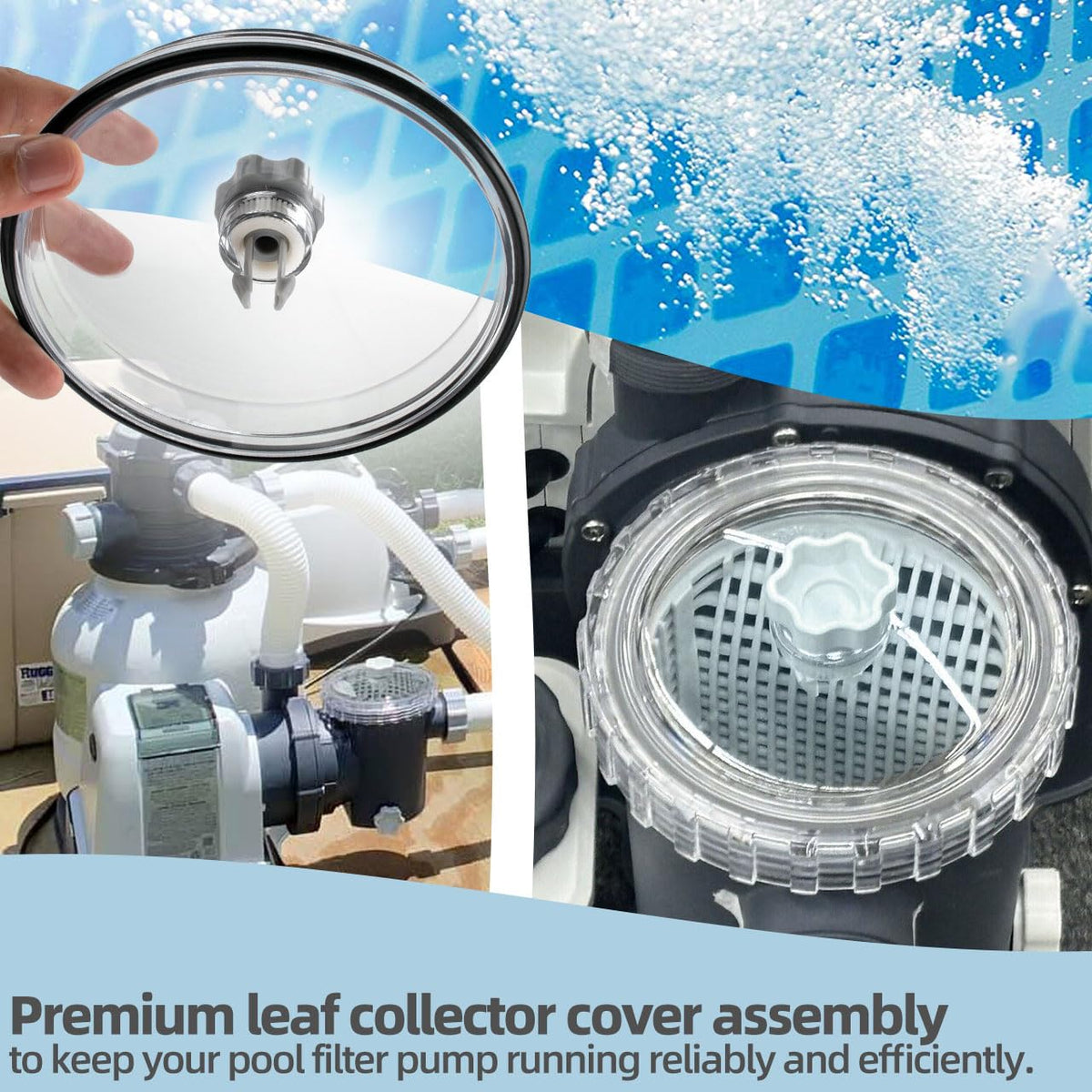 XCWT easy-installation parts simplify pool maintenance with tool-free setup.