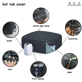 XCZ ventilation side vents in the cover promote air flow for dryness