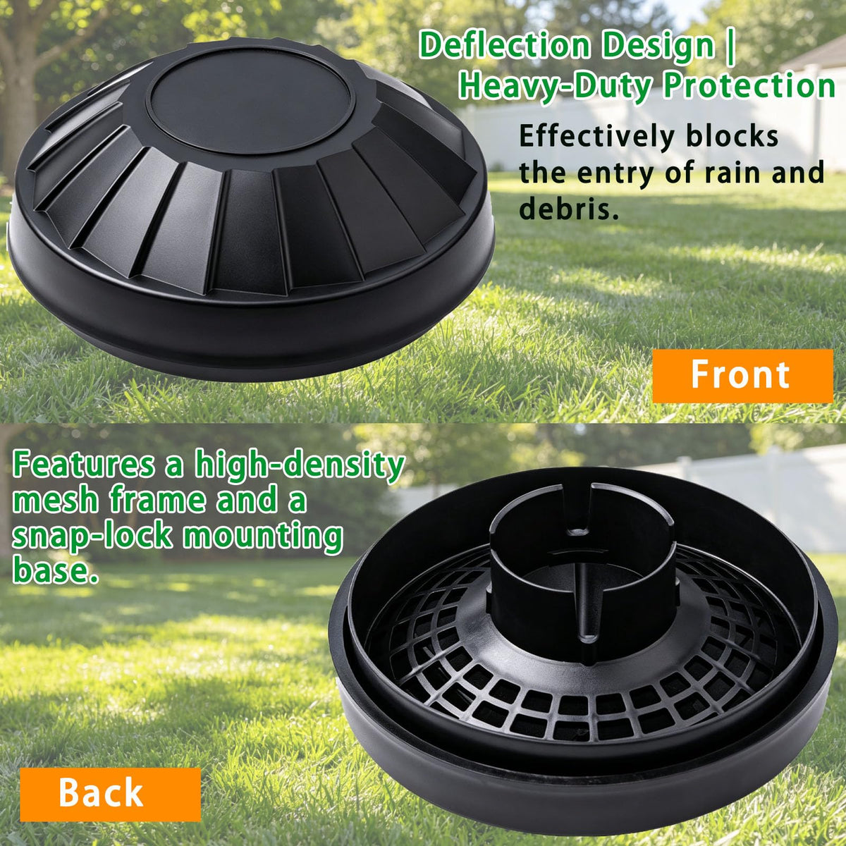 XDDPRO Rain Cap 11065-7025 rugged plastic construction for durability.