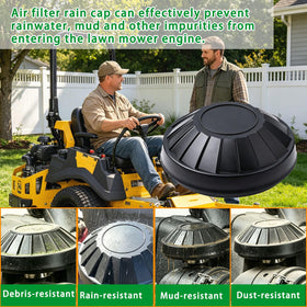 XDDPRO Rain Cap 11065-7025 tested in light rain for weatherproofing.