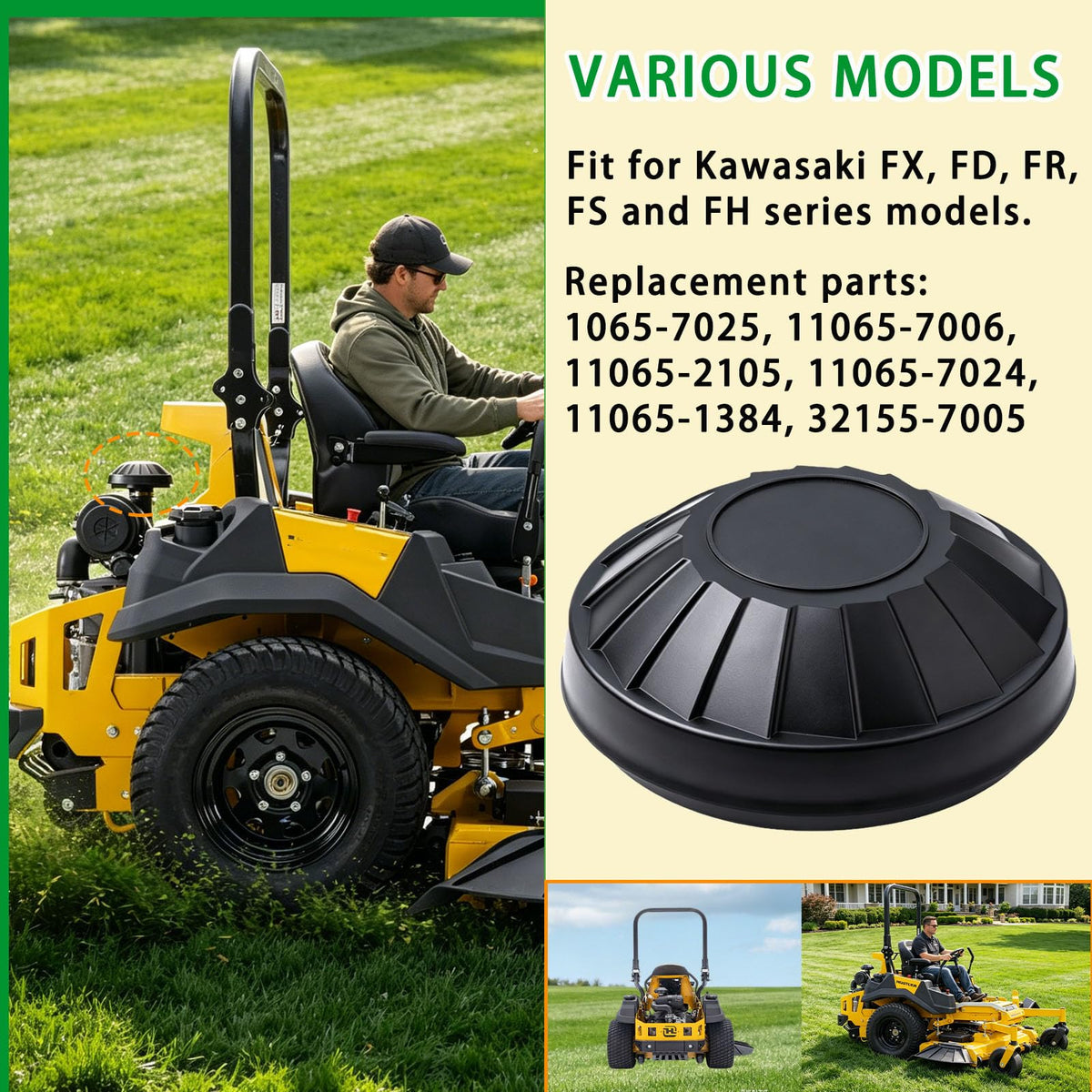 XDDPRO Rain Cap 11065-7025 waterproof seal prevents mud intrusion.