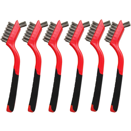 XDMTWLKJ 6-pcs wire brushes for heavy cleaning and rust removal.