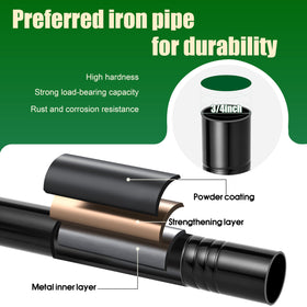 XDW-GIFTS five-prong base ground stake secures garden stands for stable displays.
