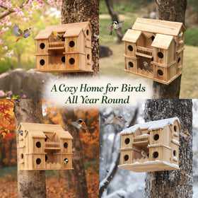 XDYGHH decorative garden bird house enhancing backyard aesthetics