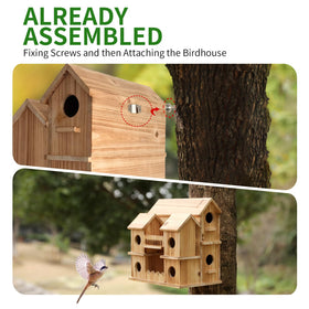 XDYGHH 1.37 inch entrances for wrens and finches