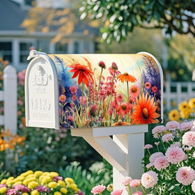 Xeerrfan mailbox cover spring flowers brightening the curb