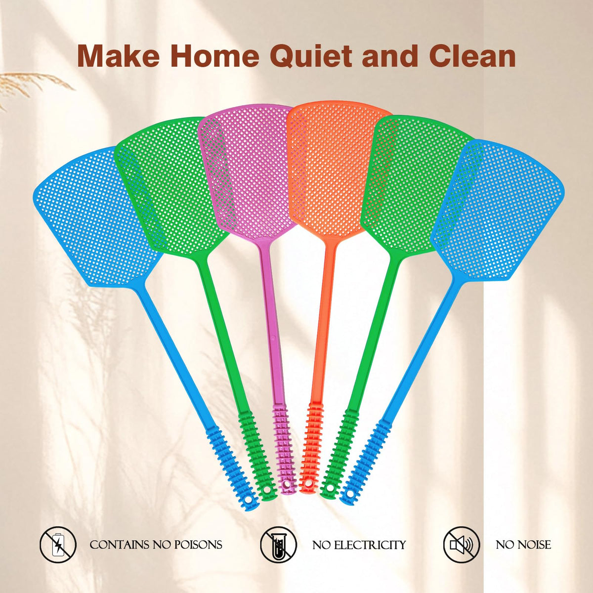XEHAHOSH fly swatter versatile for indoor and outdoor use.