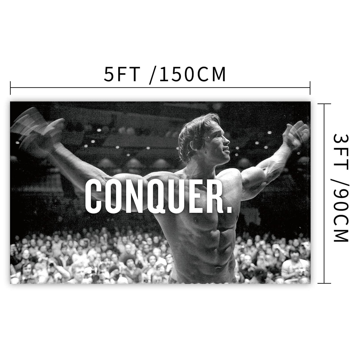 XEODE office gym wall decor flag for inspiring work and workouts