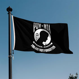 Xepaxon Pow Mia flag image highlights silk screen printing for crisp colors